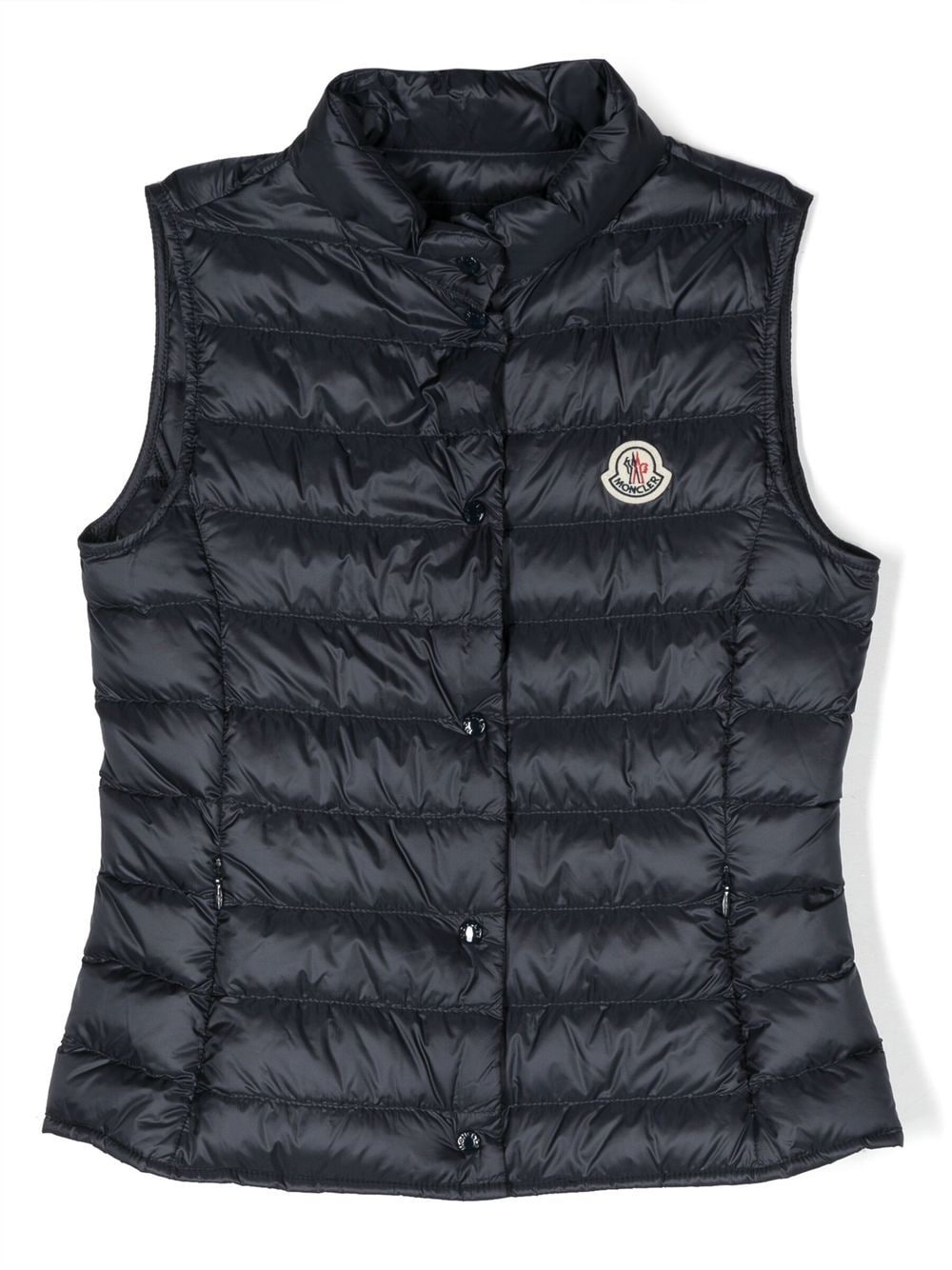 Liane blue sleeveless vest for girls with logo