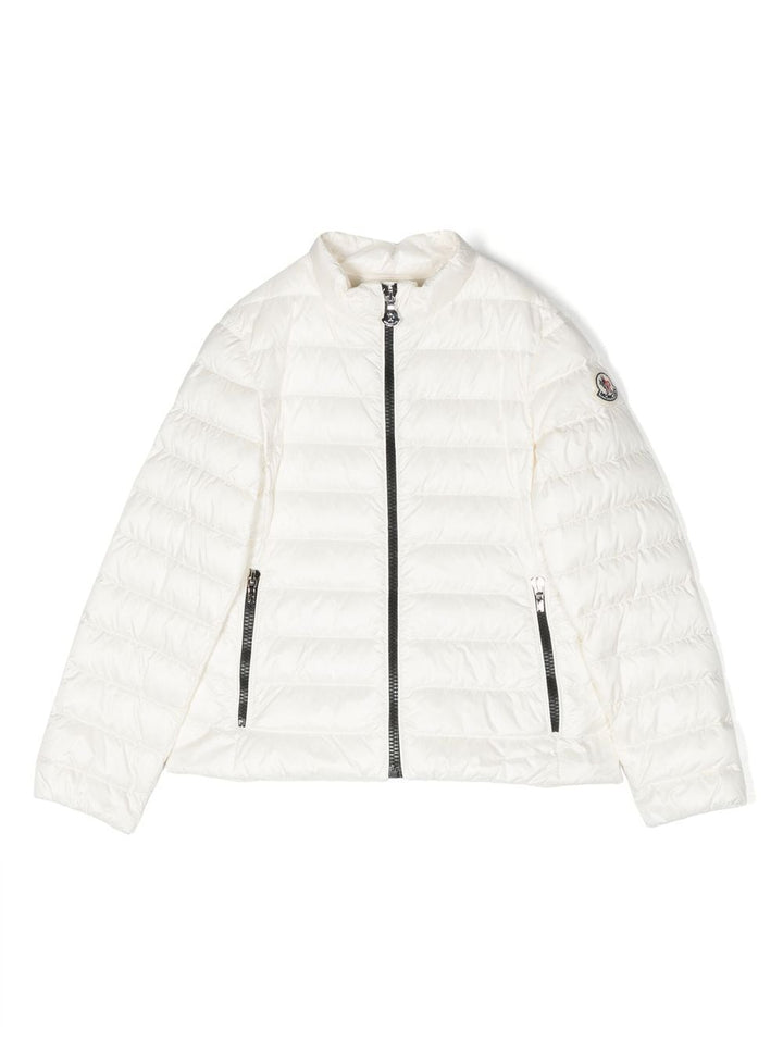 White Kaukura jacket for girls with logo