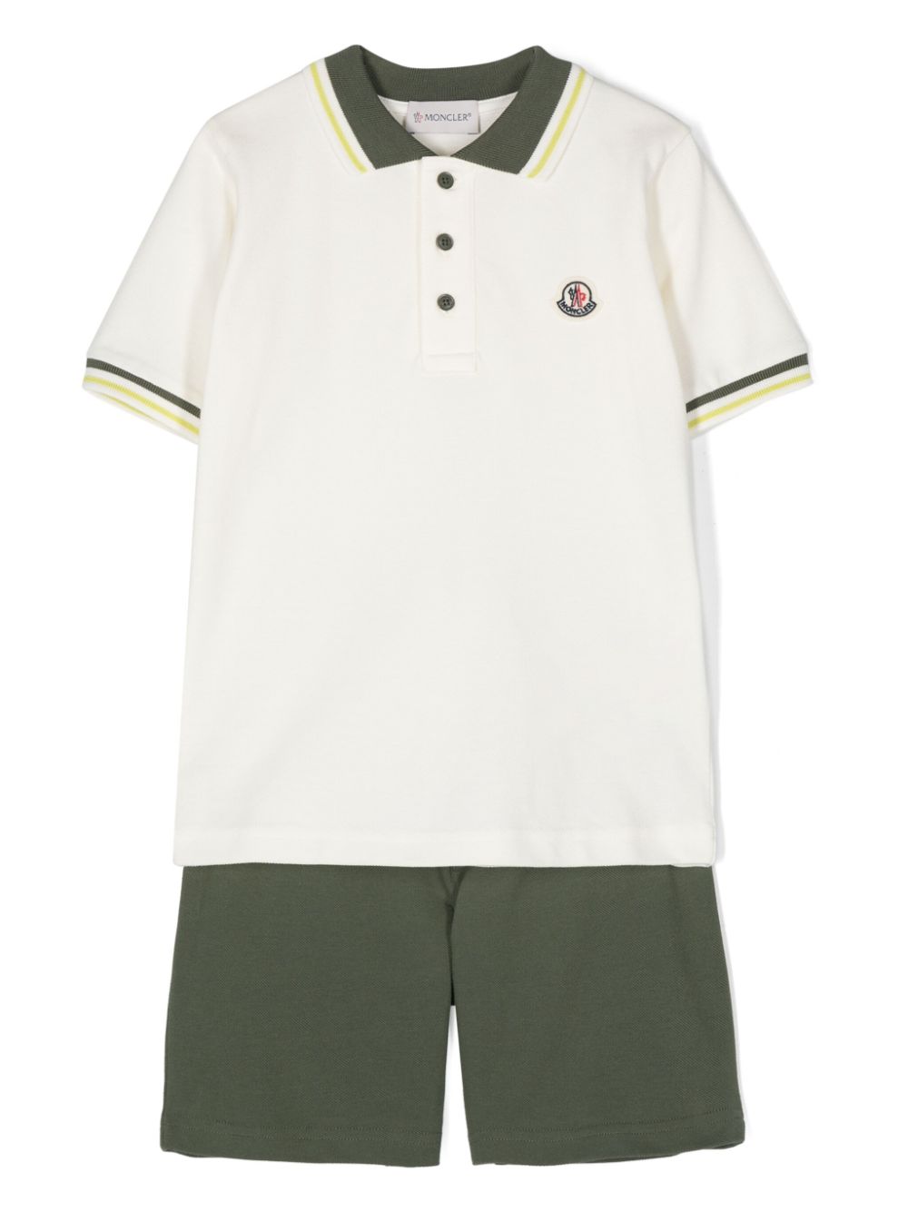 White and green sports suit for boys