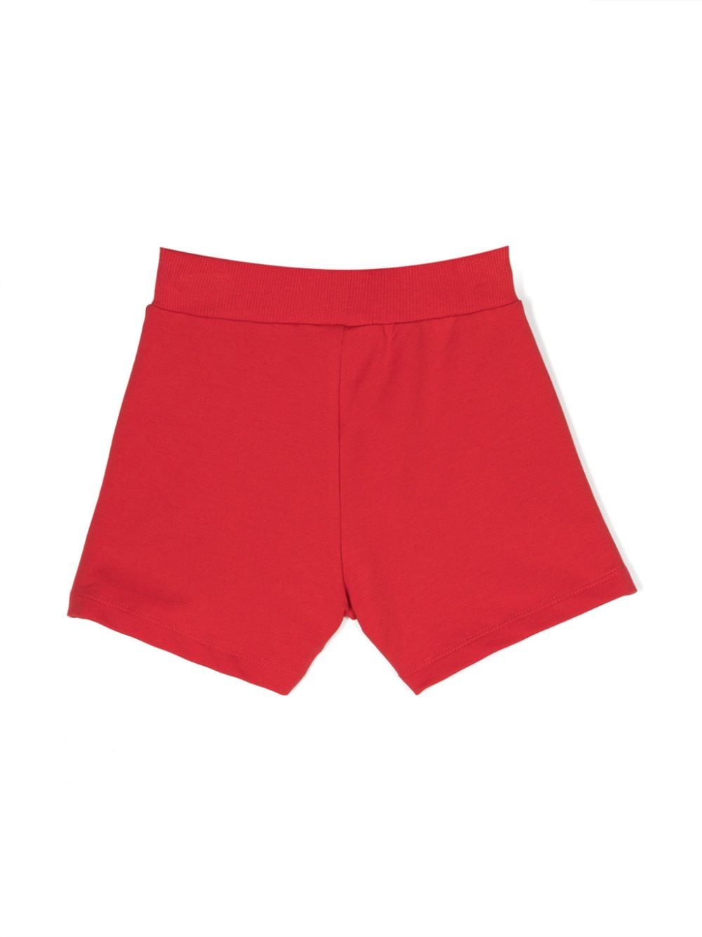 Red shorts for girls with logo