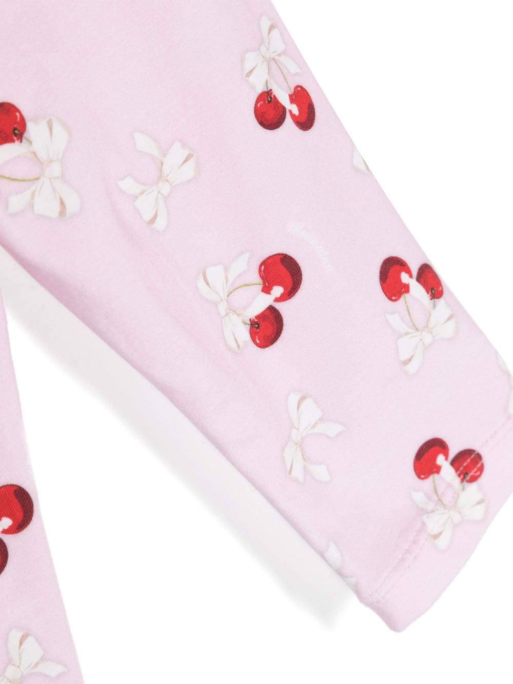 Pink leggings for baby girls with print