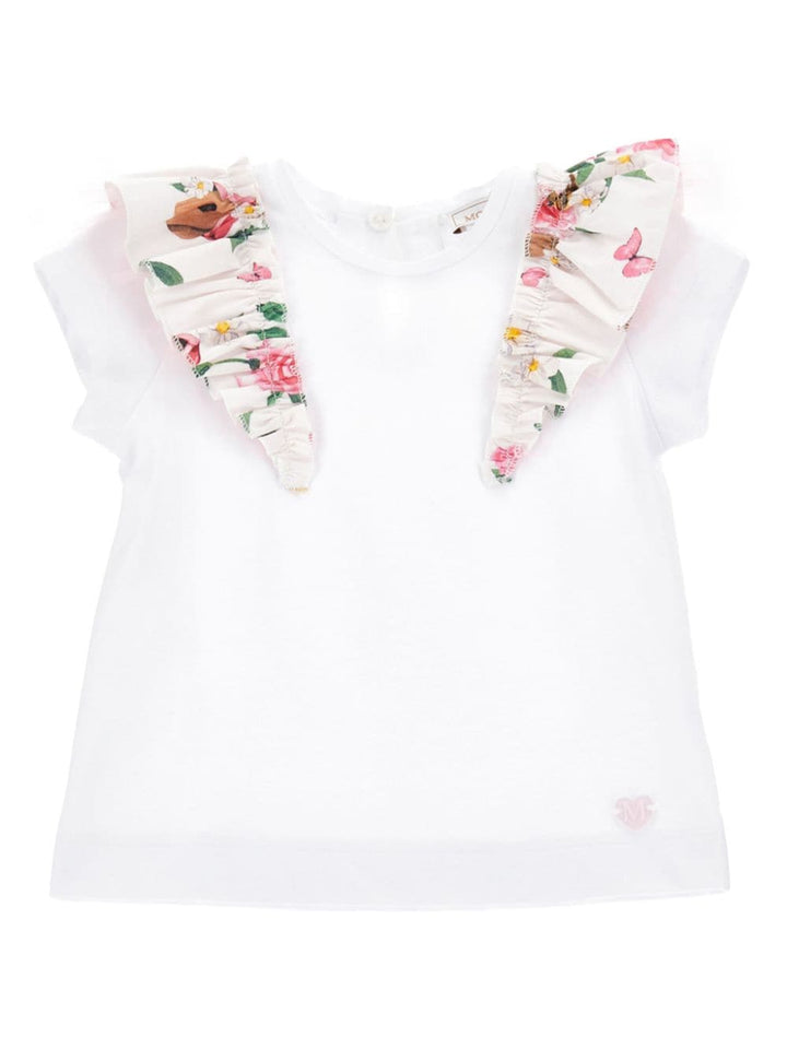 White t-shirt for baby girls