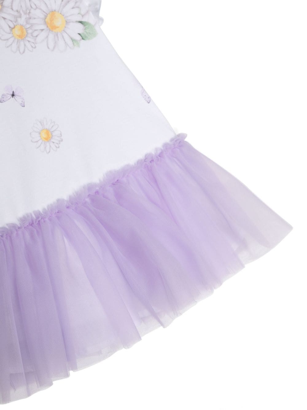 White and purple dress for newborn girls