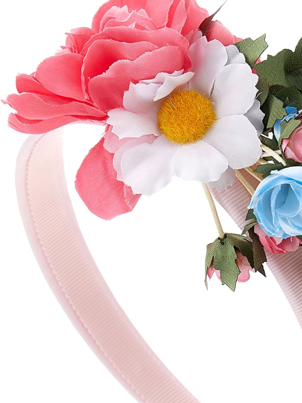 Multicolored headband for girls with flowers