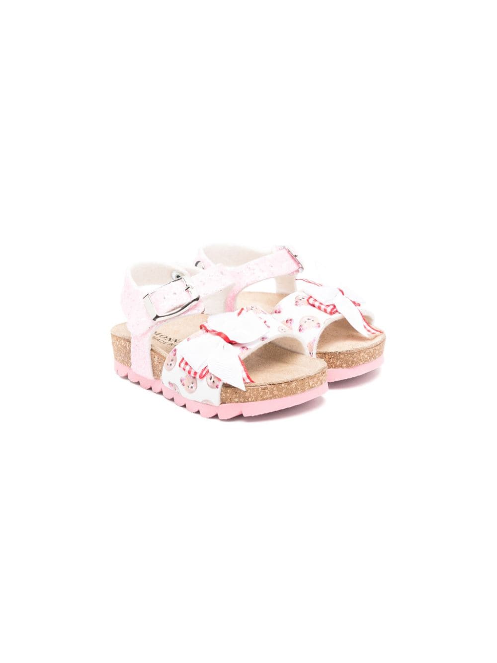 Rose sandals for girls with print