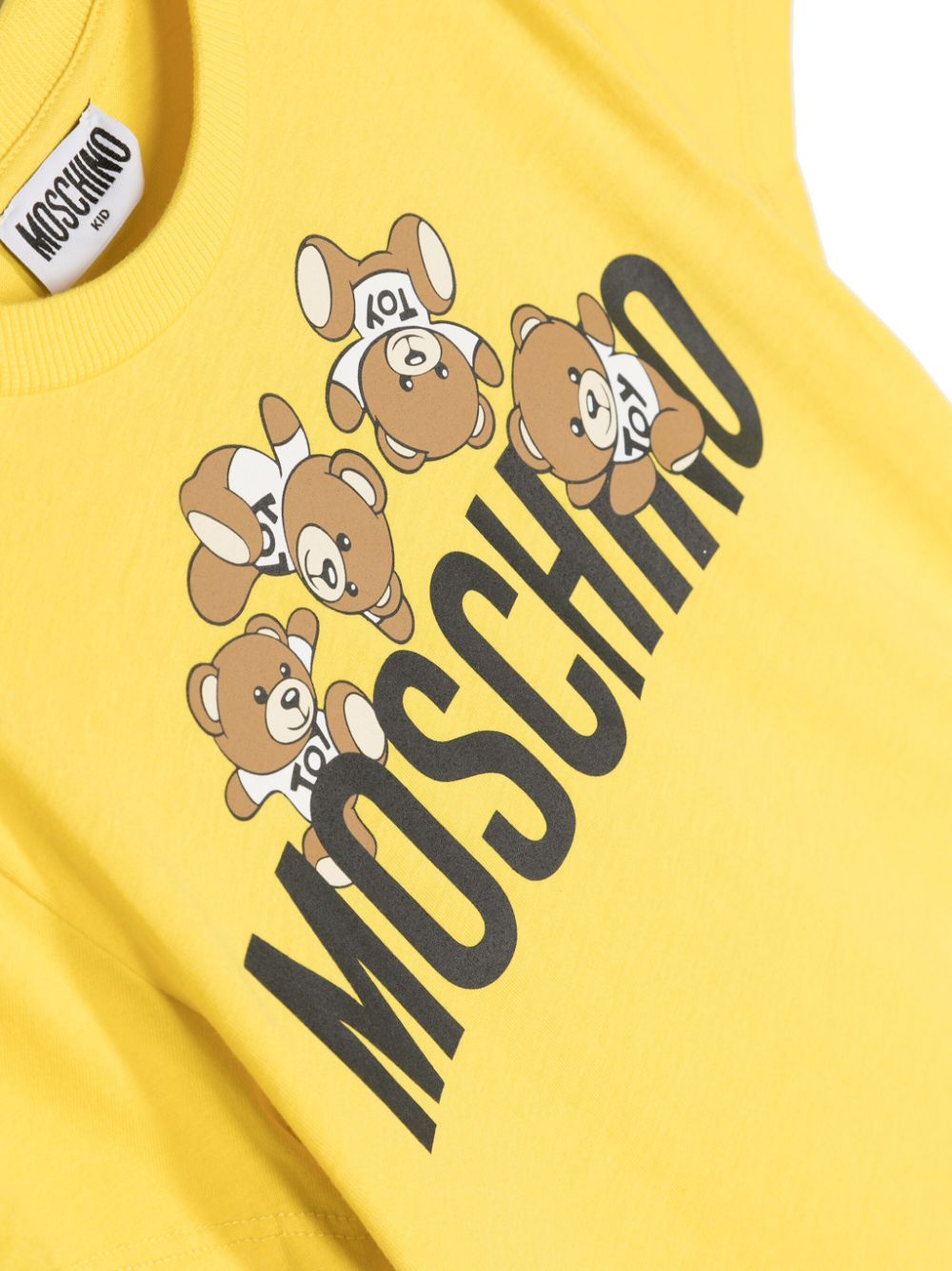 T-shirt gialla per bambini con stampa