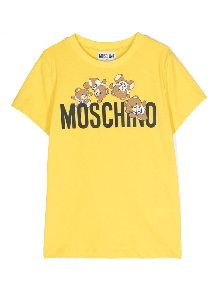 Yellow t-shirt for children with print