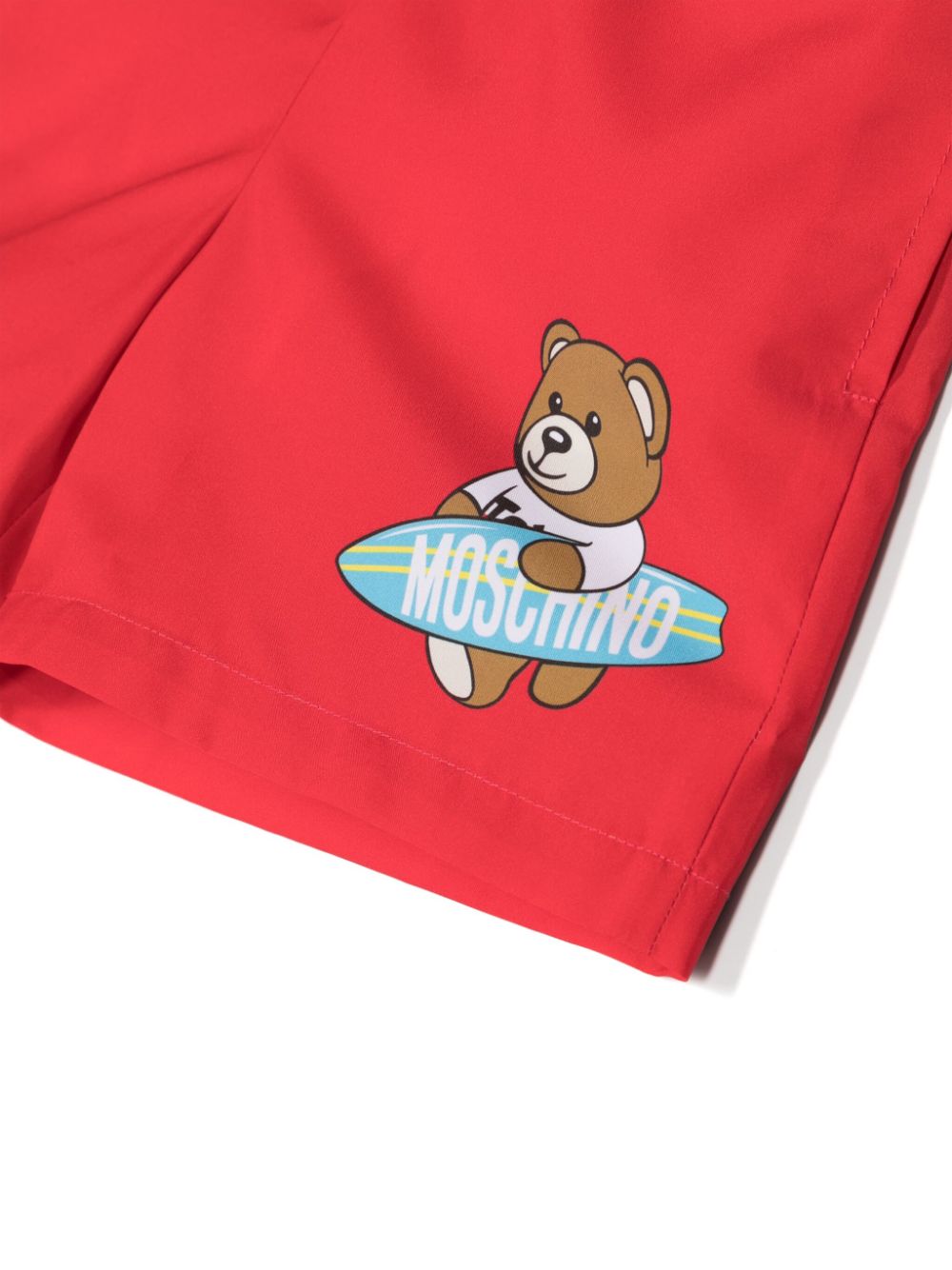 Costume rosso per bambino con stampa orso