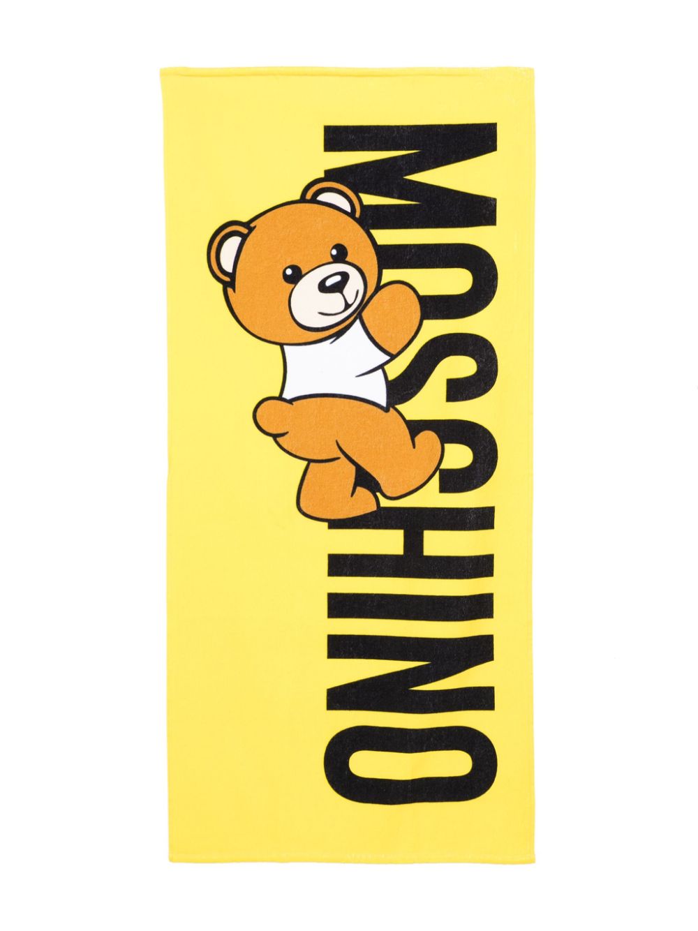 Yellow children's towel with logo