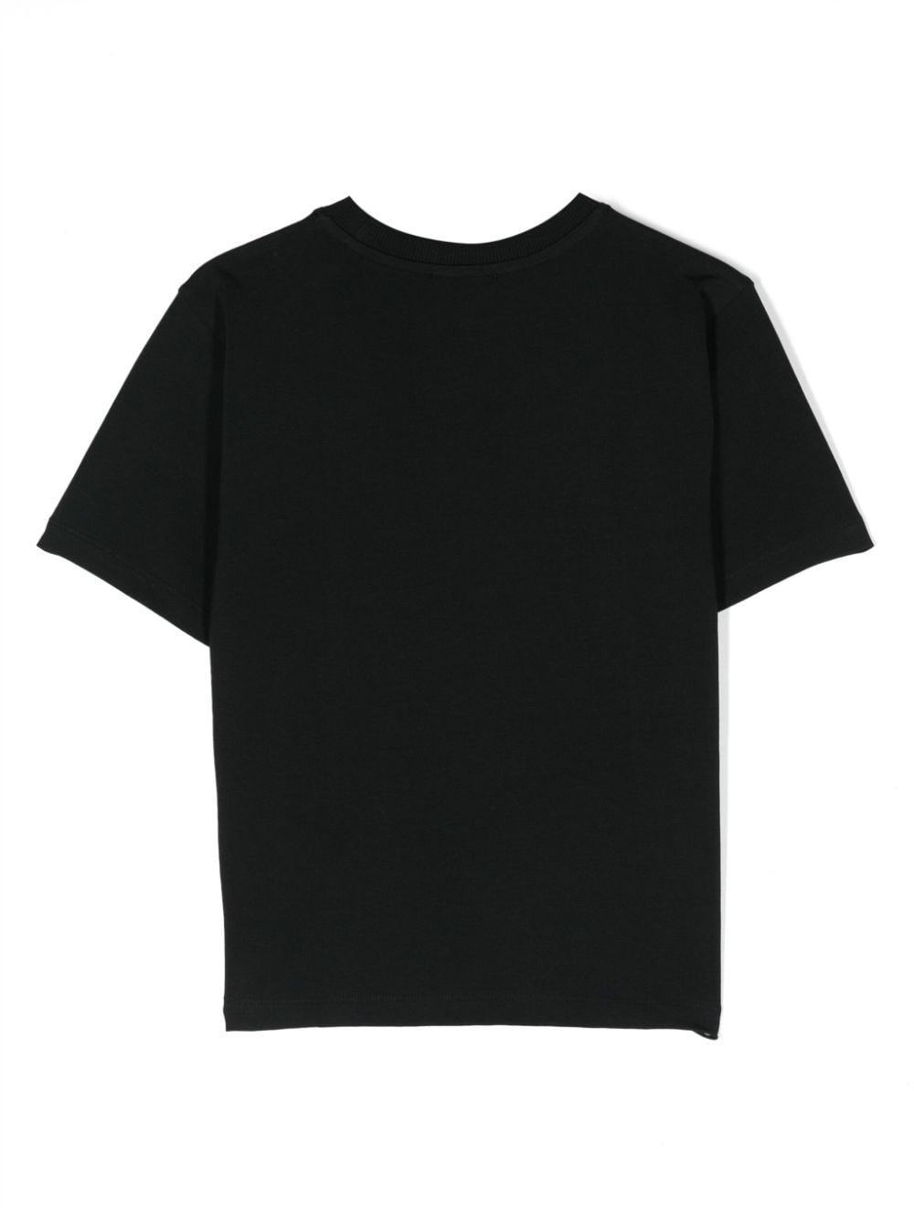 T-shirt nera per bambini con logo