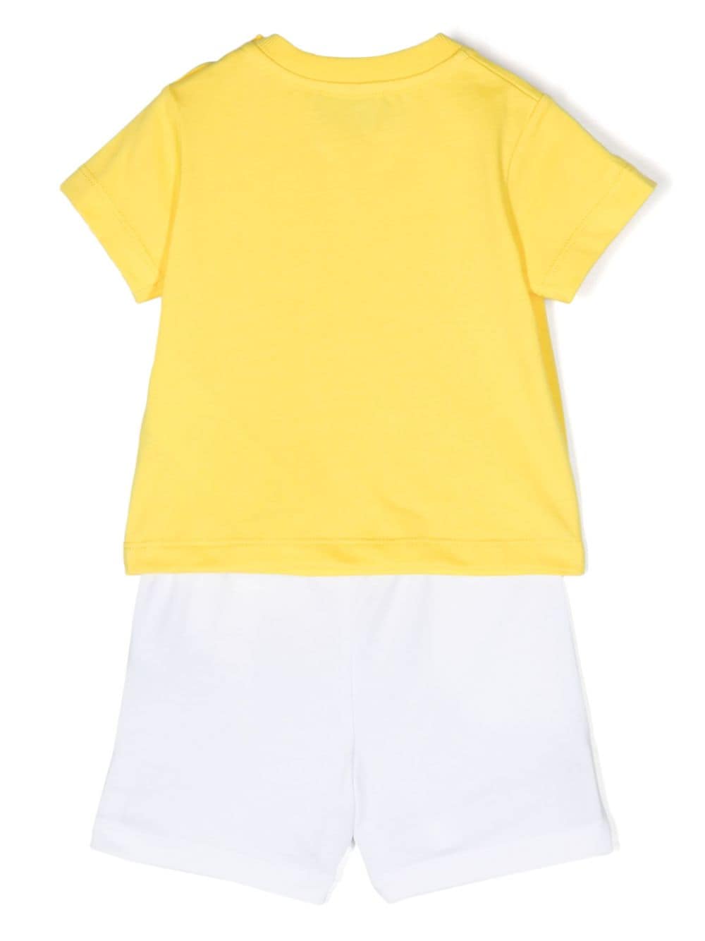 Yellow and white sports outfit for newborns