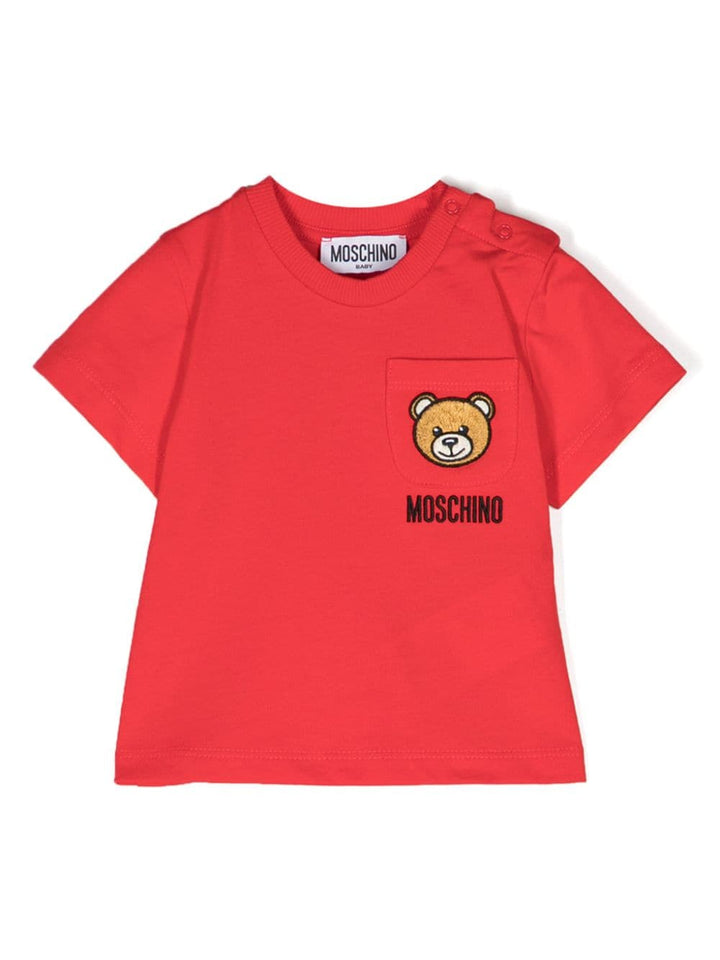Red baby t-shirt with logo
