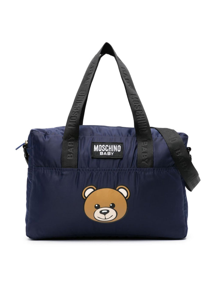 Blue mother bag with logo