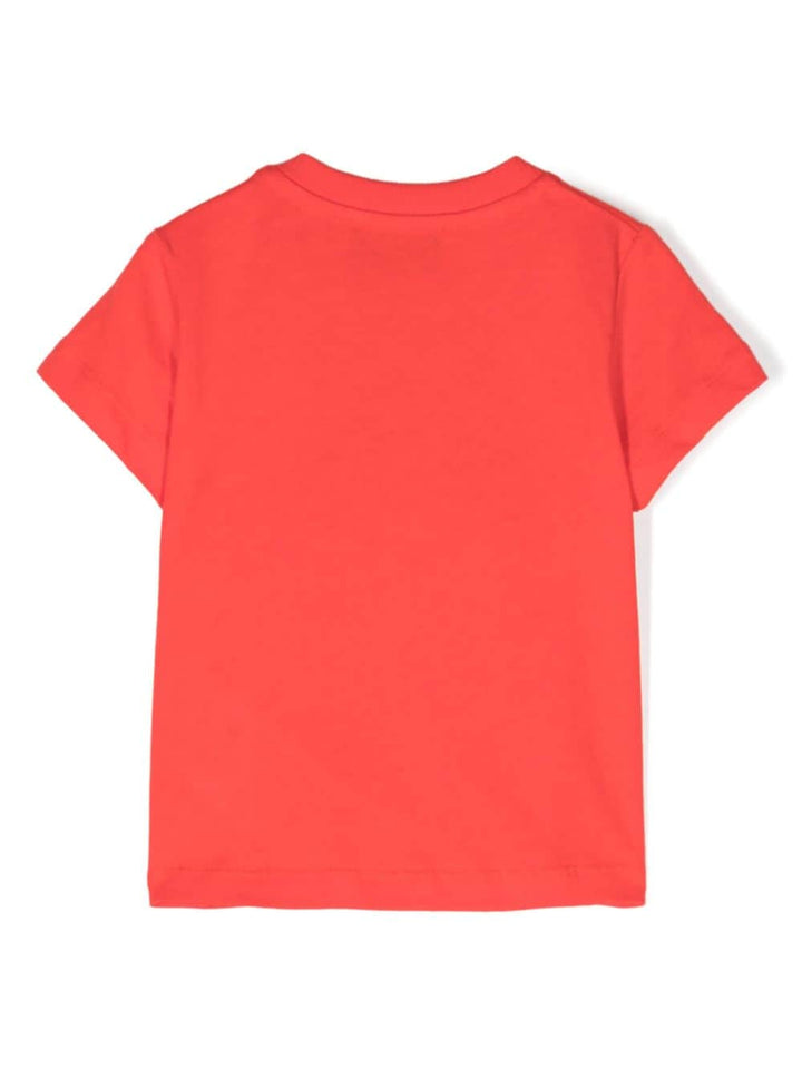 T-shirt rossa per neonato con logo