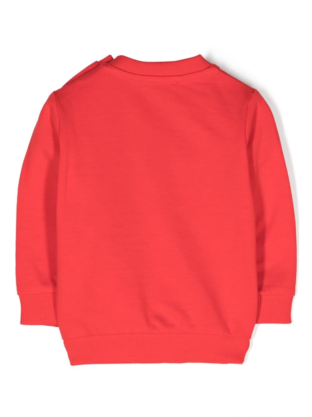Red sweatshirt for newborns with logo
