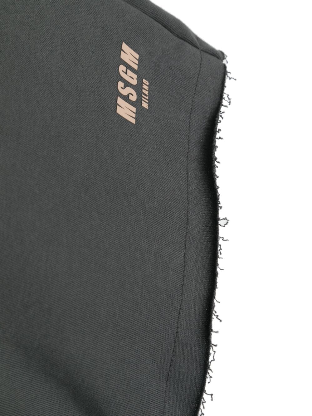 Bermuda grigia per bambino con logo S4MSJBBE268 103 Msgm Kids 