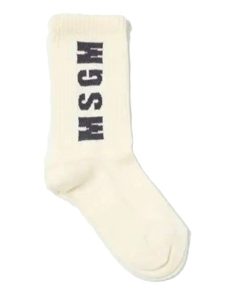 Calze crema per bambino S4MSJBSO269 013 Msgm Kids 