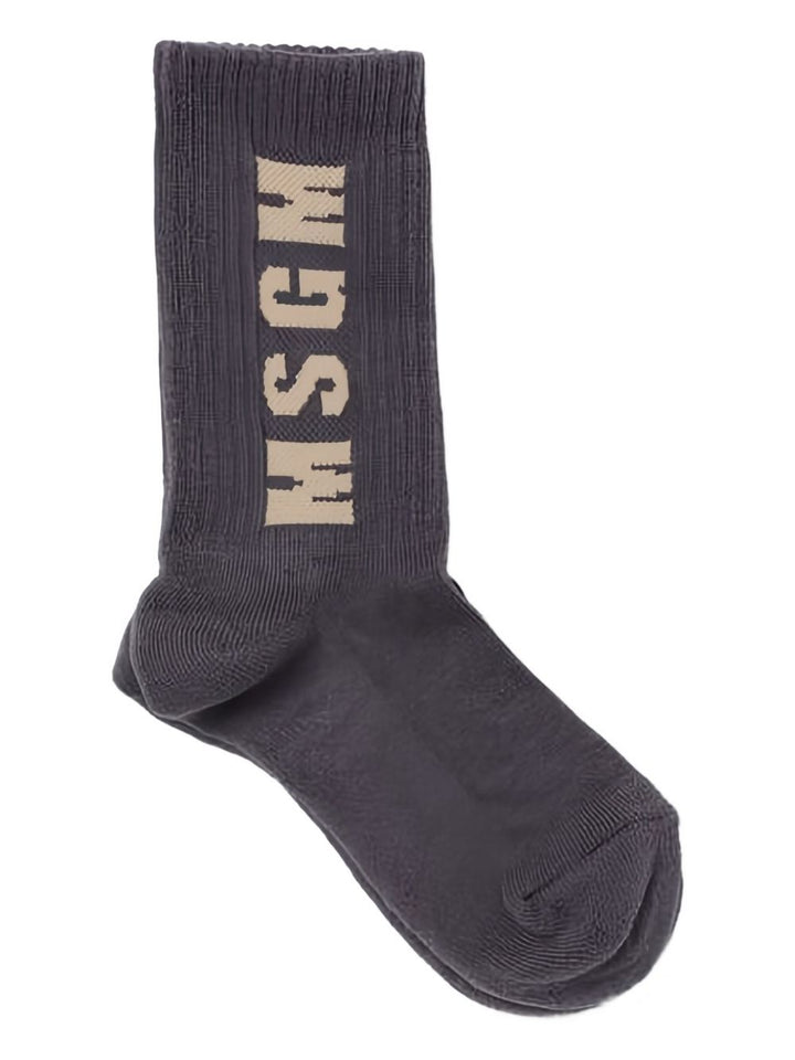 Calze grigie per bambino S4MSJBSO269 103 Msgm Kids 