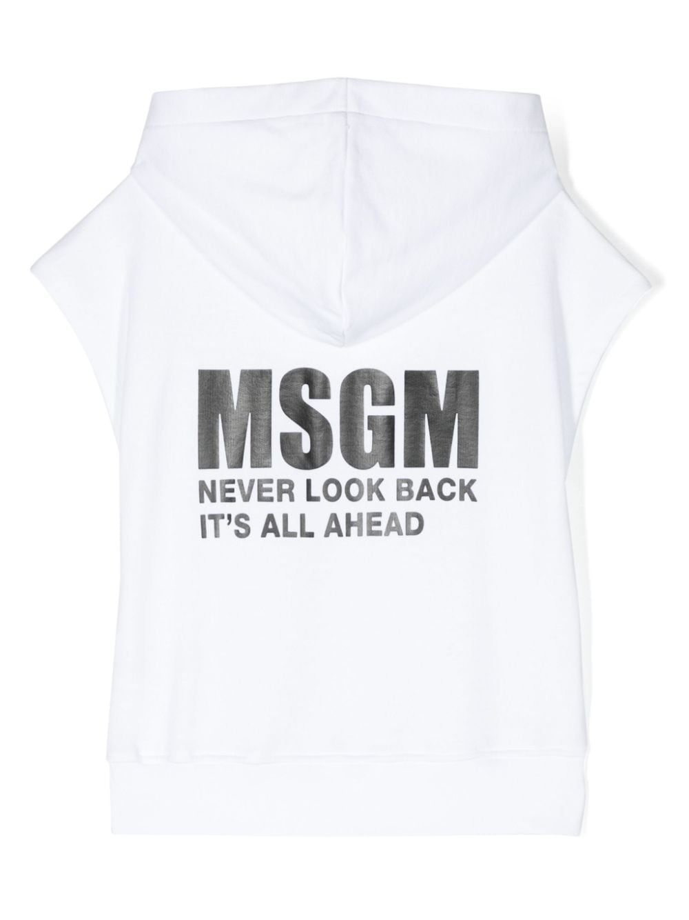 White sweatshirt for girls with logo
