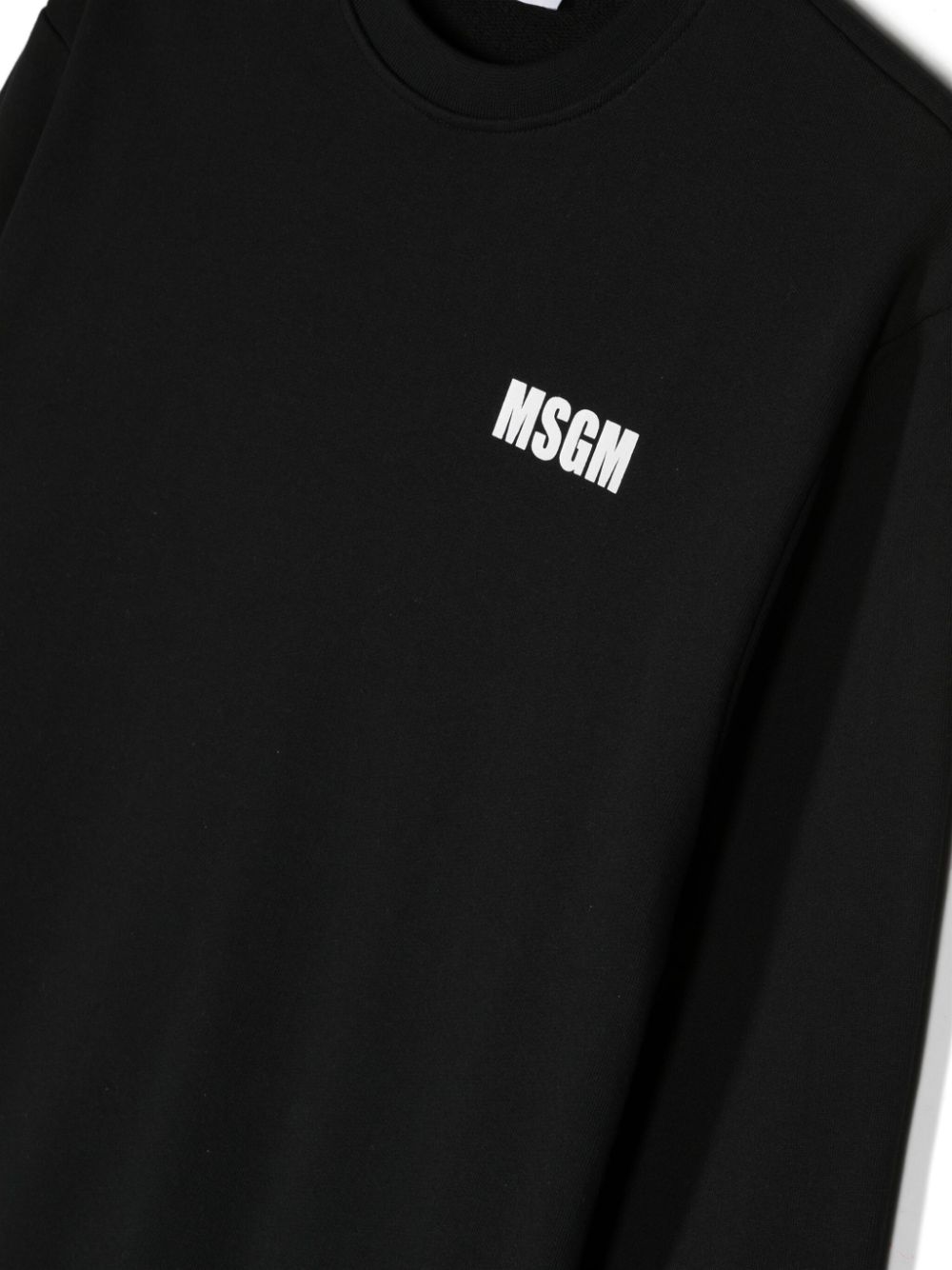 Black sweatshirt for boys with logo