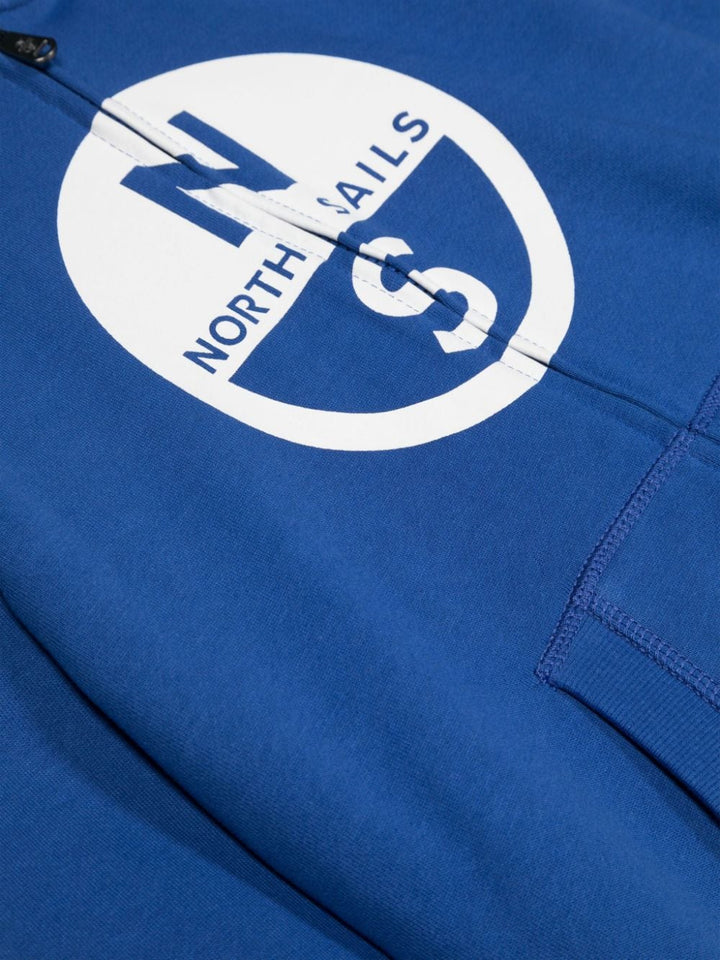 Royal blue sweatshirt for boys with logo
