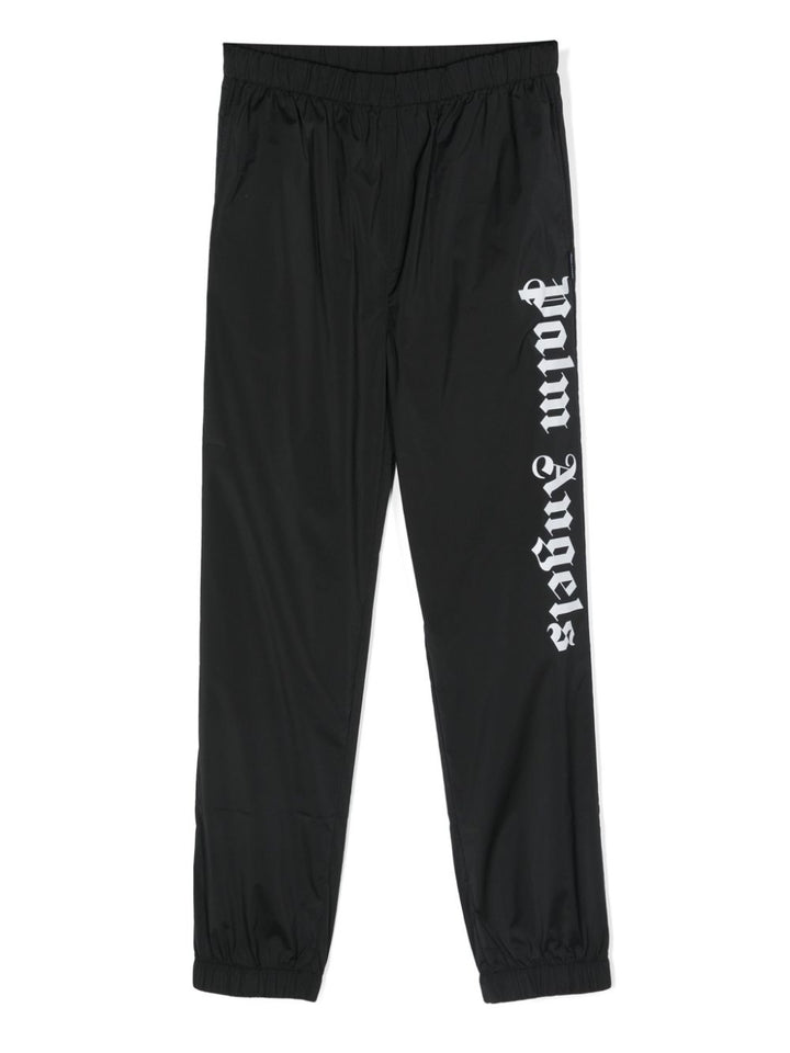 Pantalone nero per bambino con logo PBCA019C99FAB001 1001 Palm Angels Kids 