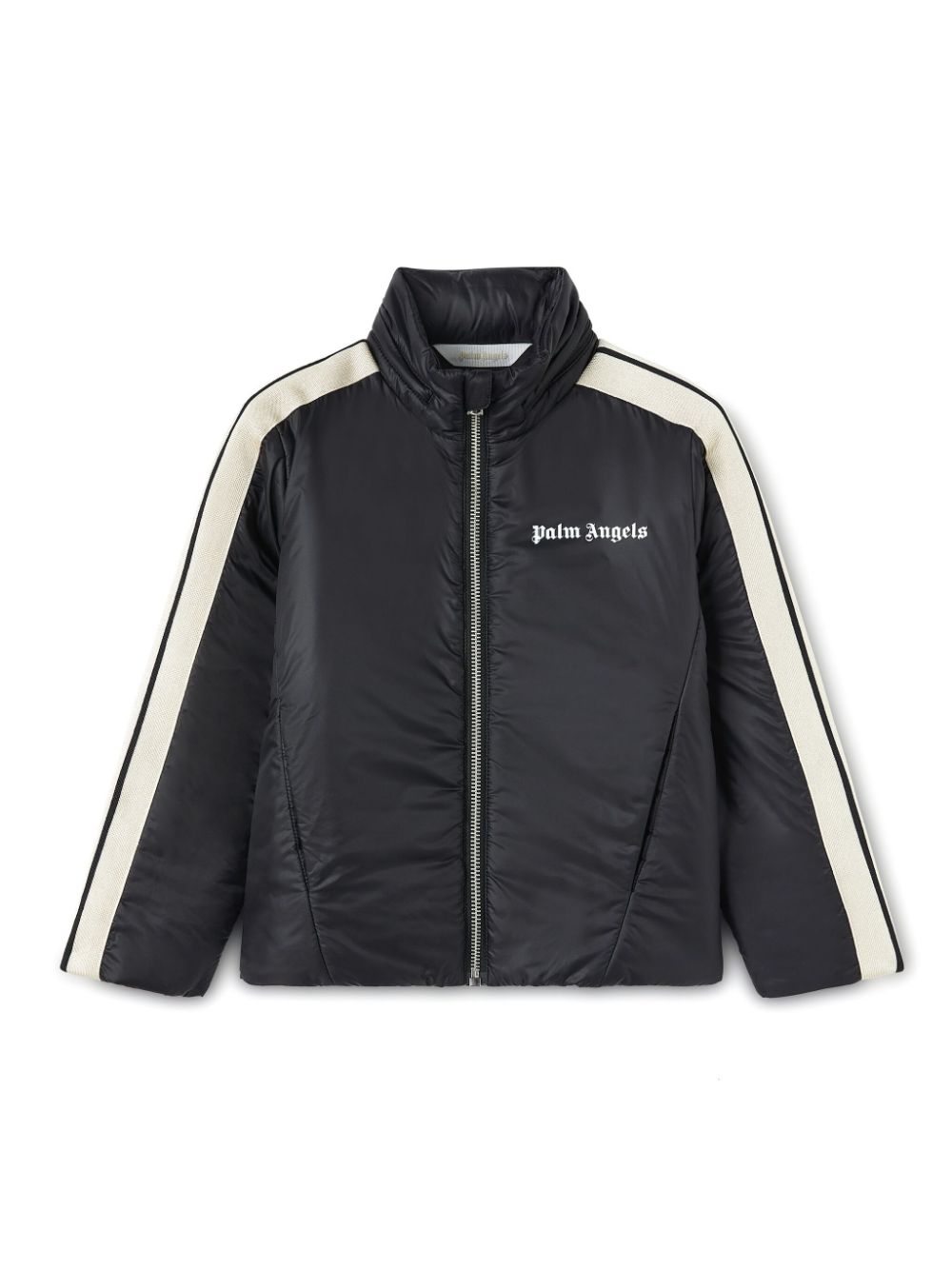 Giubbotto nero per bambino con logo PBED004S24FAB001 1001 Palm Angels Kids 