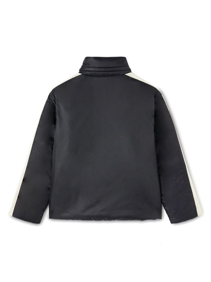 Giubbotto nero per bambino con logo PBED004S24FAB001 1001 Palm Angels Kids 