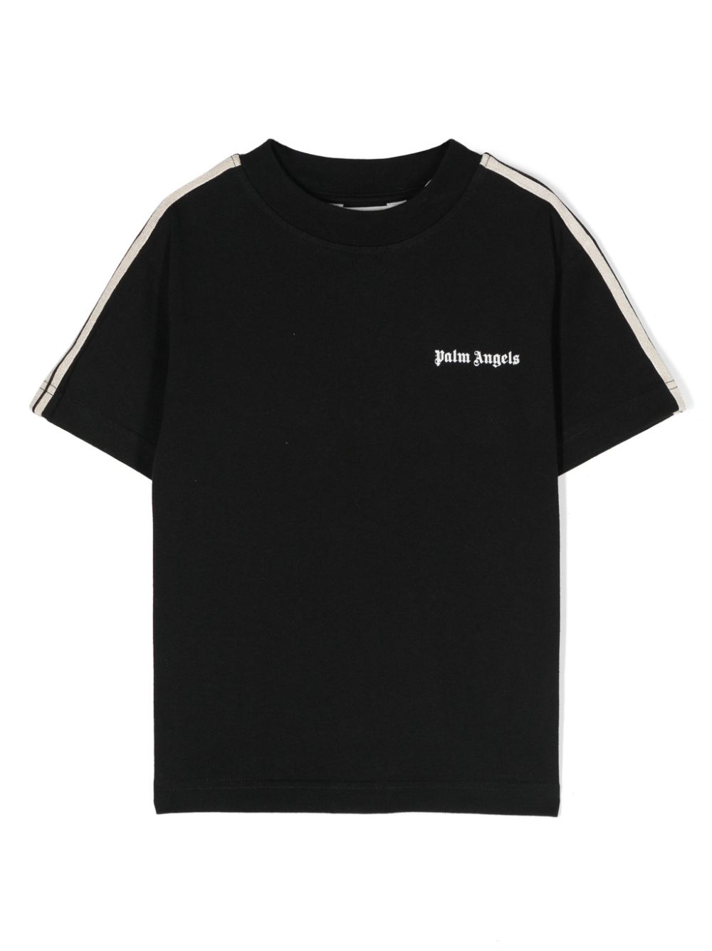 T-shirt nera per bambino con logo