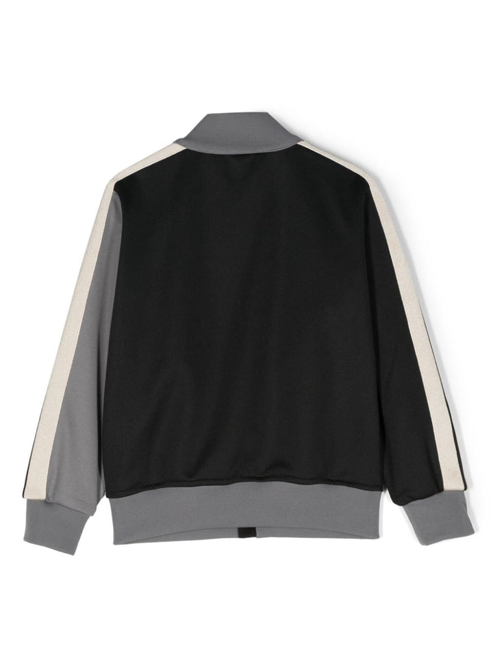 Black and gray sweatshirt for boys with logo