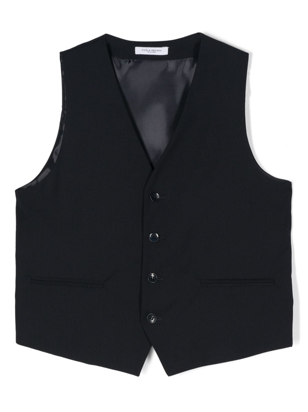 Gilet blu per bambino con scollo a V PP3531 BLU Paolo Pecora Kids 
