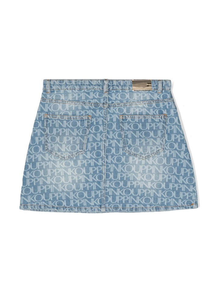 Light blue denim skirt for girls