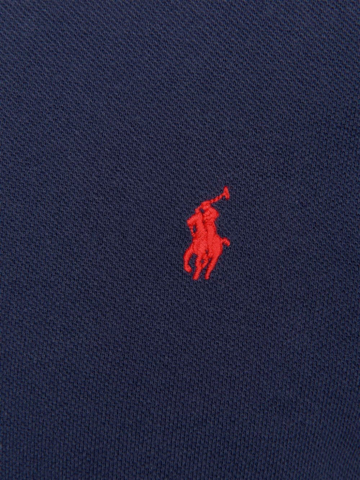 Polo blu per bambino con logo 323547926 004 Ralph Lauren Kids 