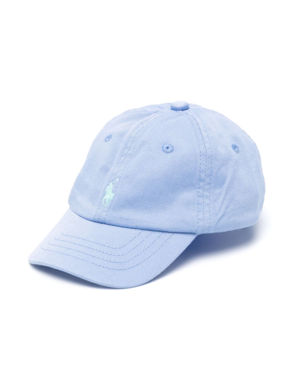 Light blue hat for children with logo