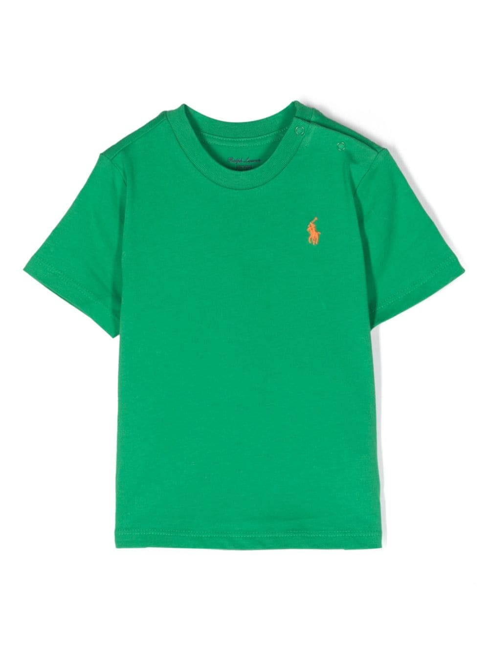 T-shirt verde per neonato con logo