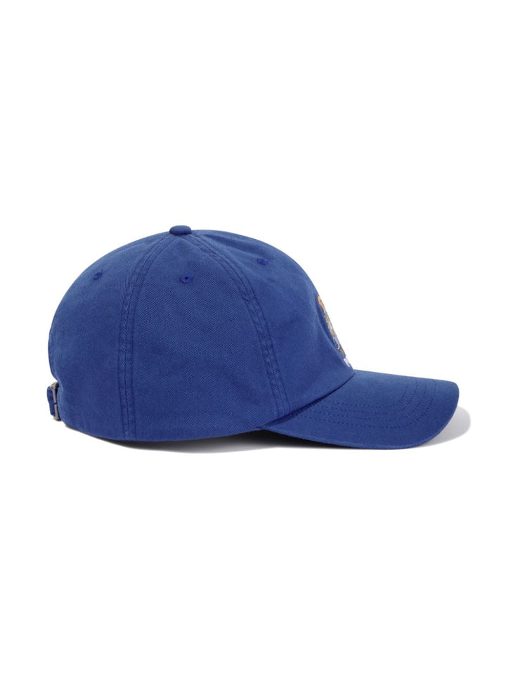 Blue baby hat with logo