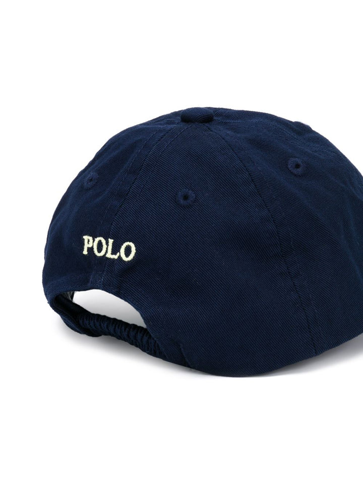 Navy blue cotton children's baseball cap