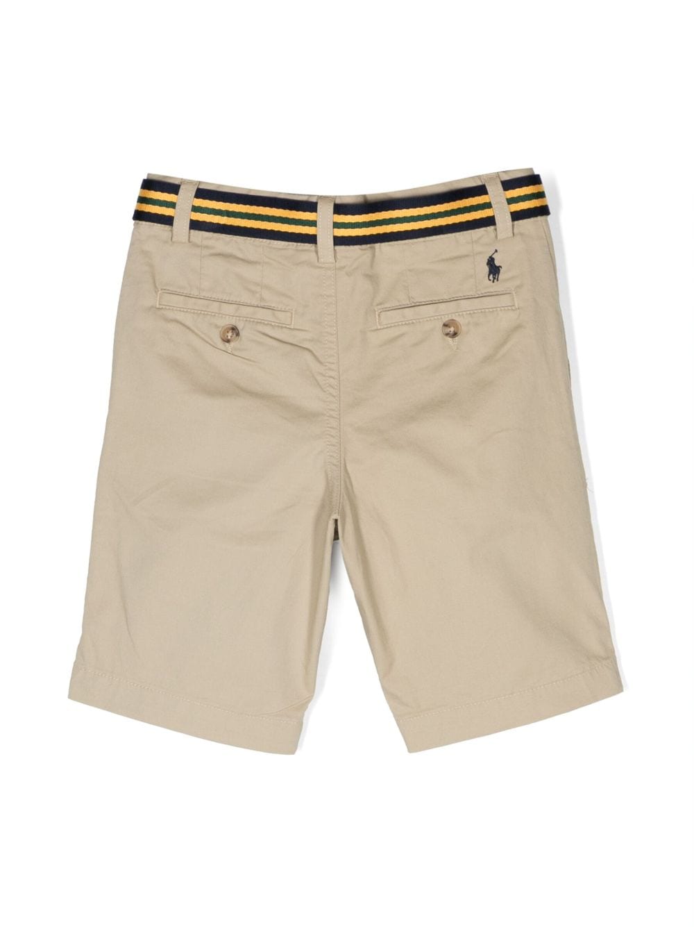 Beige Bermuda shorts for boys with logo