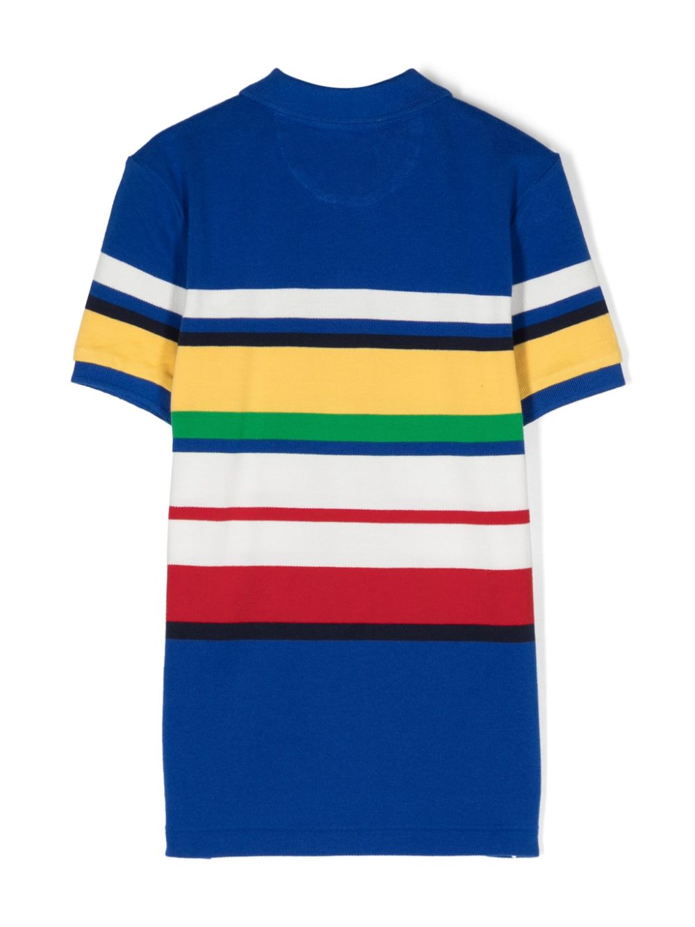 Blue striped polo shirt for boys