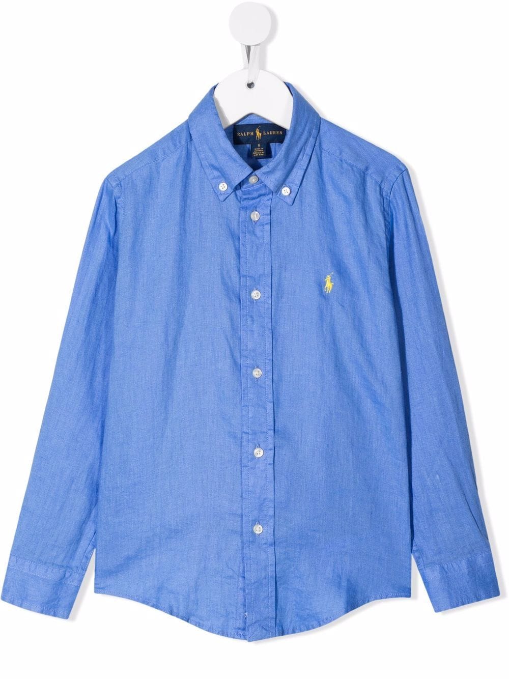 Camicia blu chiaro per bambino in lino