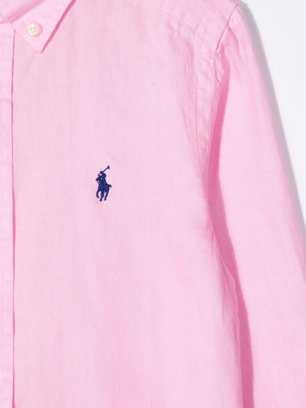 Camicia rosa per bambino in lino