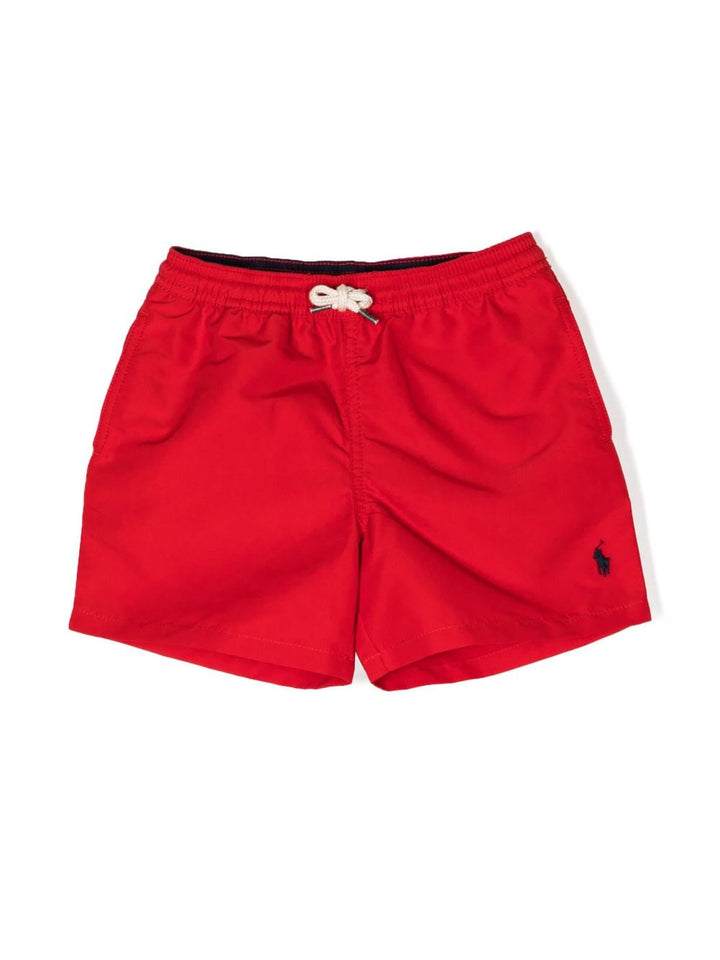 Red swimming shorts for boys