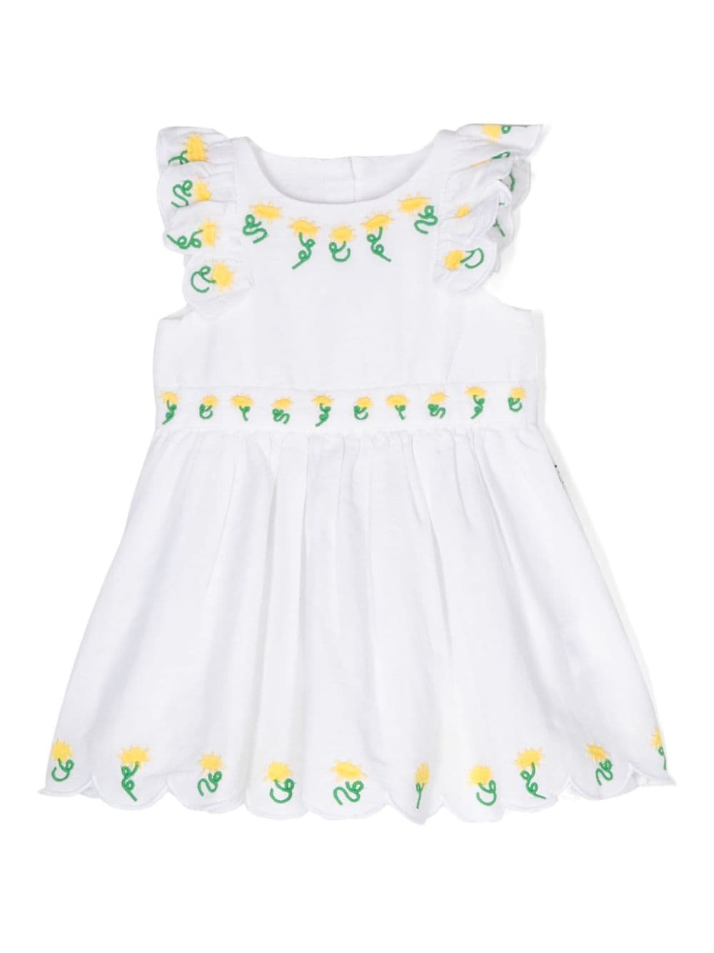Abito bianco per neonata TU1222Z0138 100 Stella McCartney Kids 