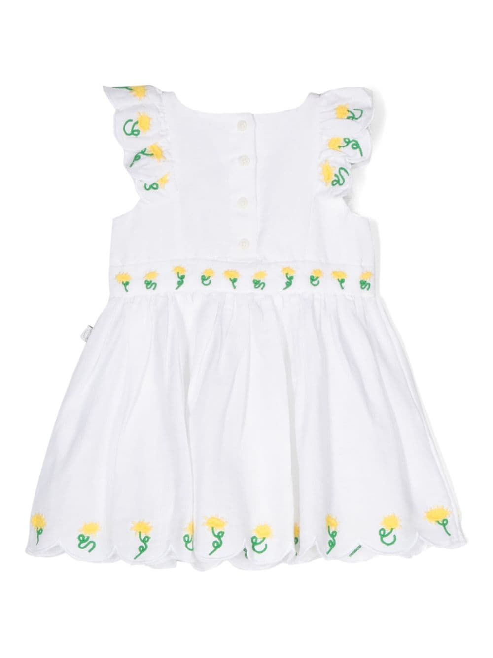 Abito bianco per neonata TU1222Z0138 100 Stella McCartney Kids 