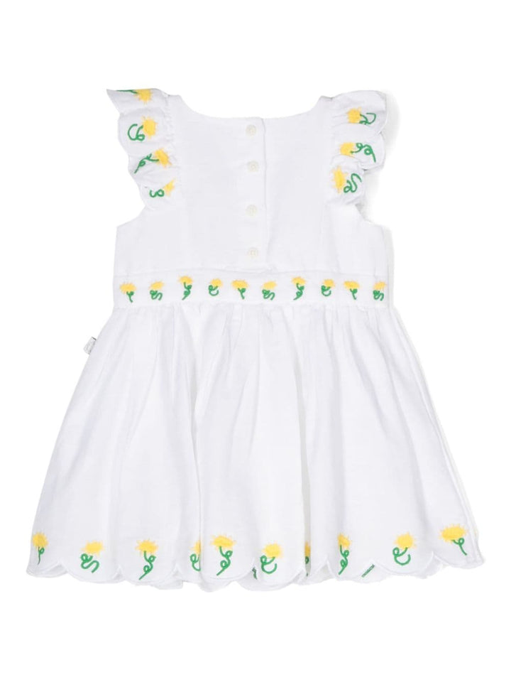 Abito bianco per neonata TU1222Z0138 100 Stella McCartney Kids 