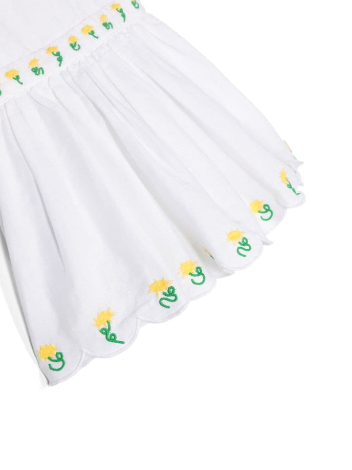 Abito bianco per neonata TU1222Z0138 100 Stella McCartney Kids 