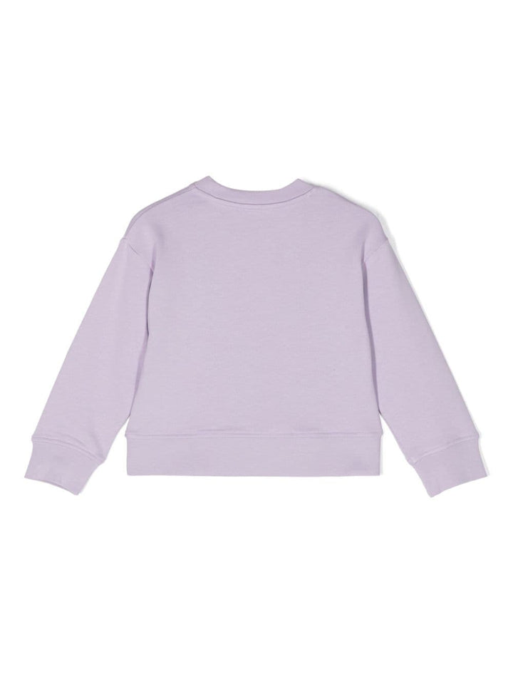 Felpa lilla per bambina con stampa TU4B80Z0499 572 Stella McCartney Kids 