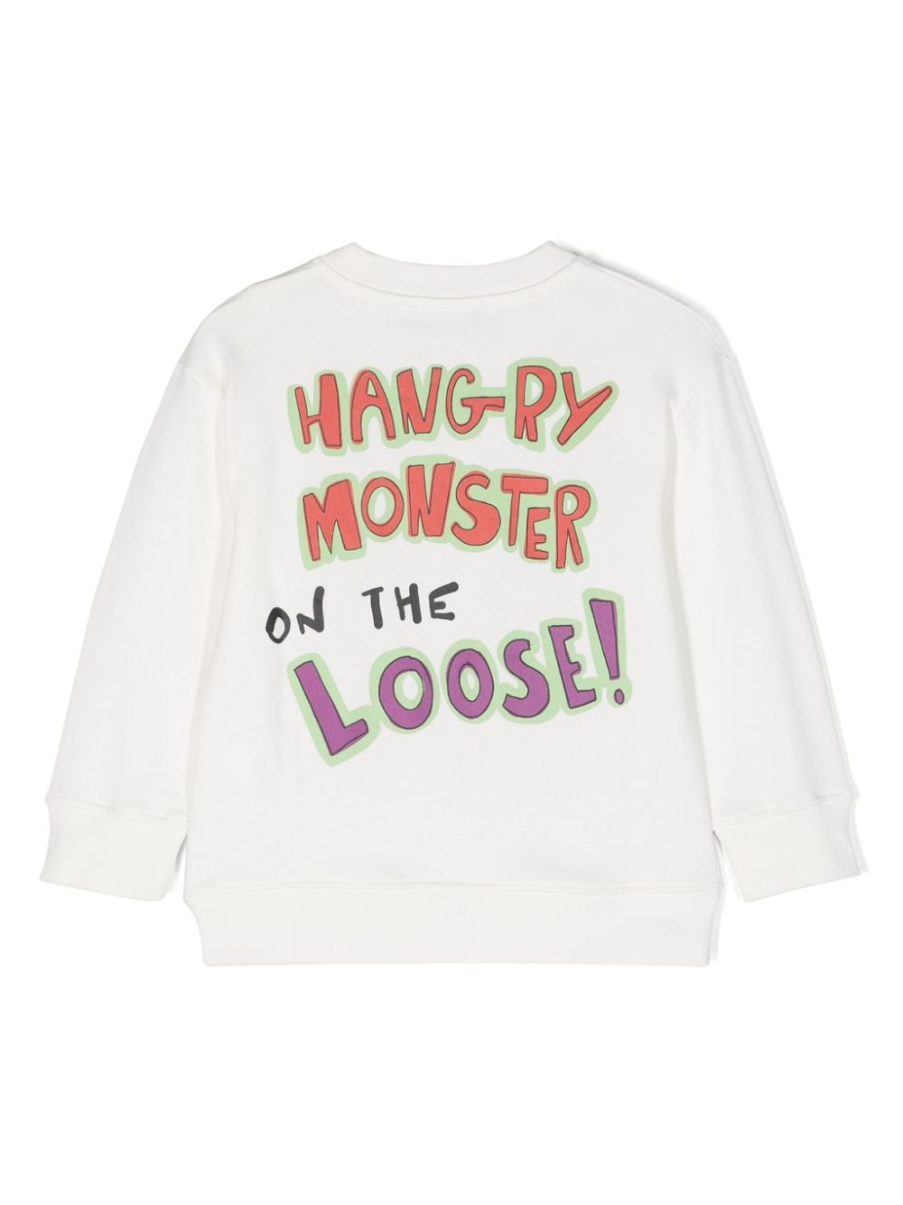 Felpa bianca per bambino con stampa TU4R40Z0499 101 Stella McCartney Kids 