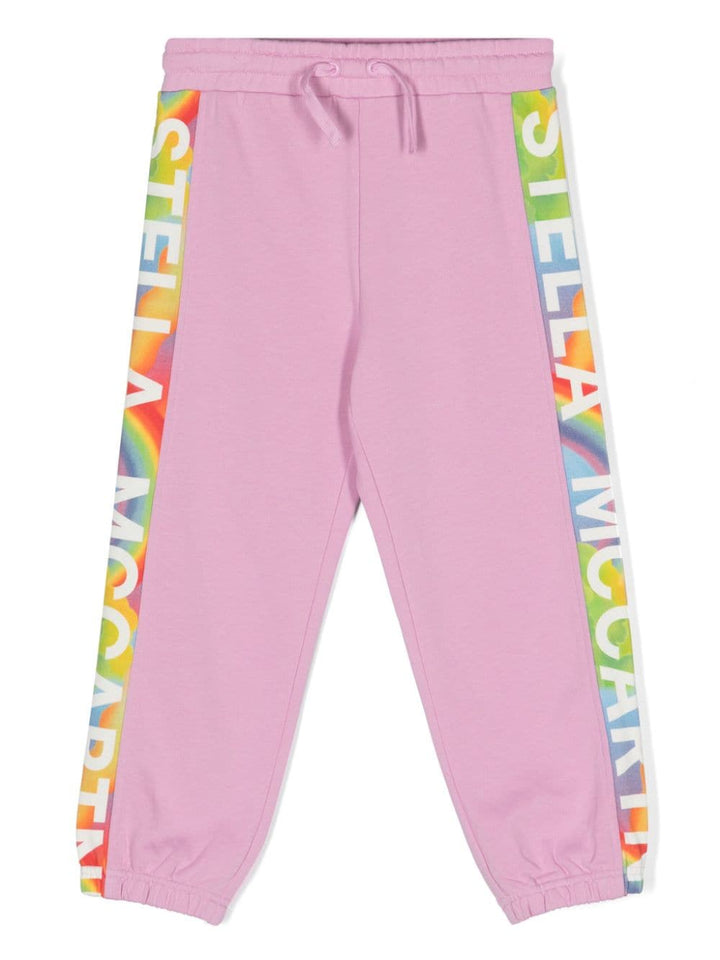 Pantalone sportivo rossa bubblegum per bambina TU6A80Z0499 50G Stella McCartney Kids 