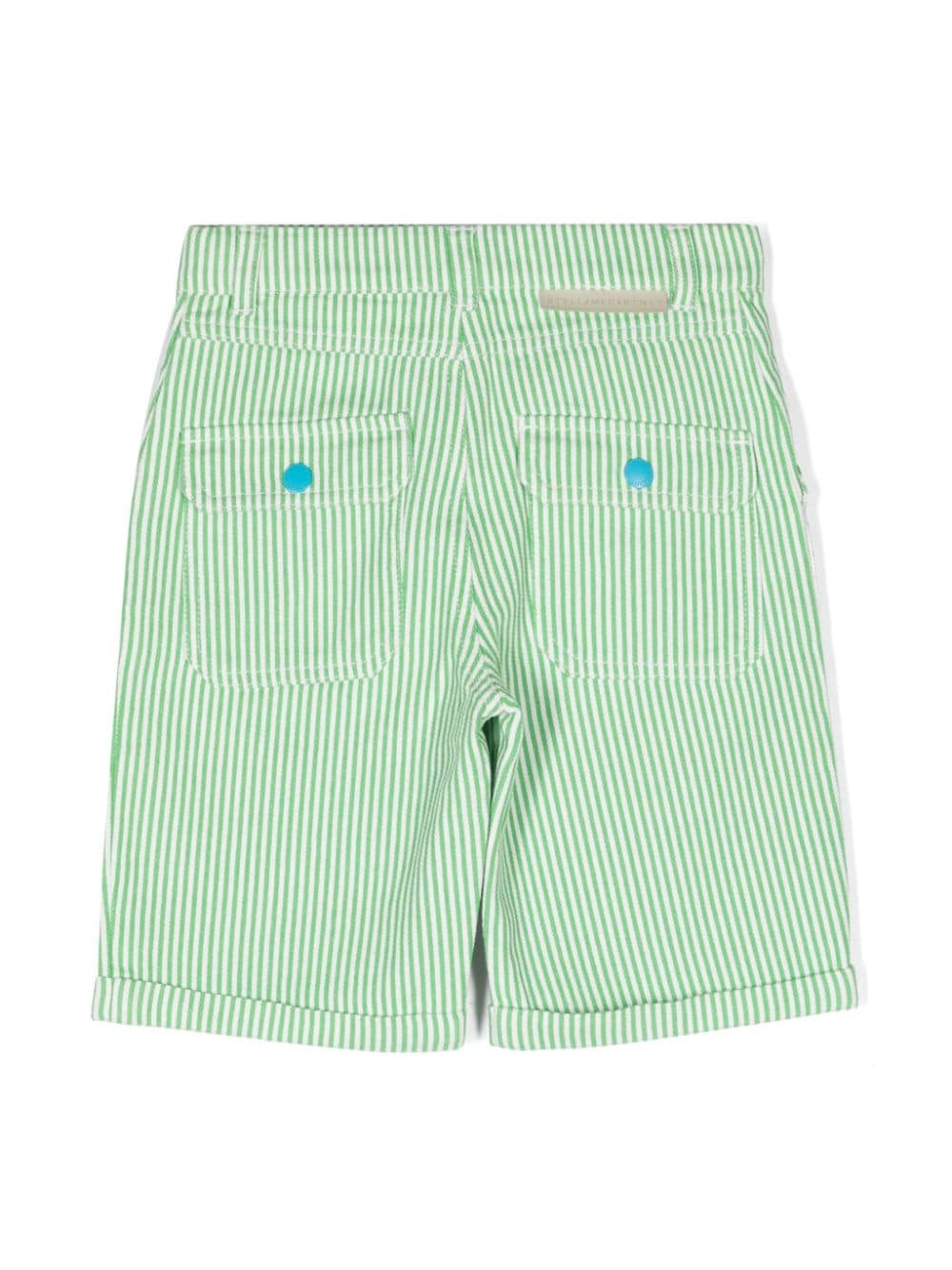 Bermuda verde per bambino con logo TU6R09Z1873 101VE Stella McCartney Kids 